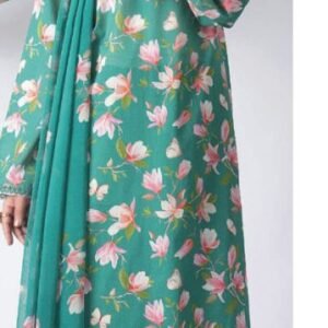 Teal green lawn suit