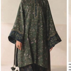 Olive green lawn kurta