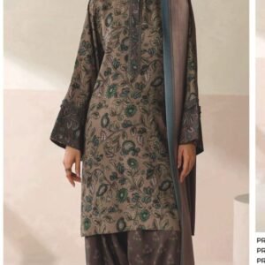 Taupe brown lawn kurta