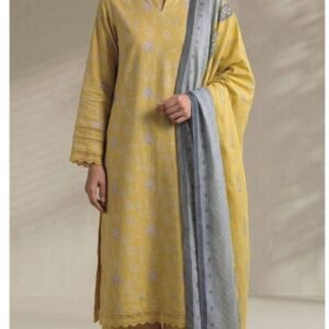 Honey-mustard printed kurta