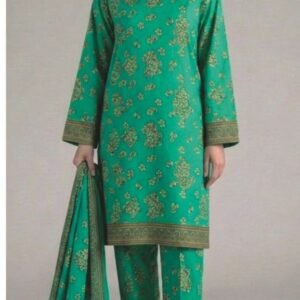Parrot green ditsy floral printed suit