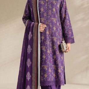 Purple printed kurta