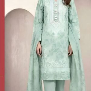 Mint green digital printed suit