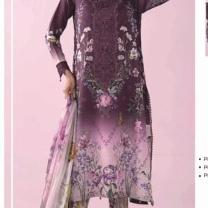 Plum-purple ombre kurta