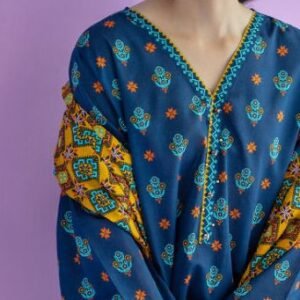 Denim-blue kurta