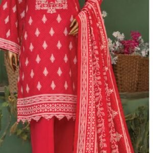 Bright red lawn