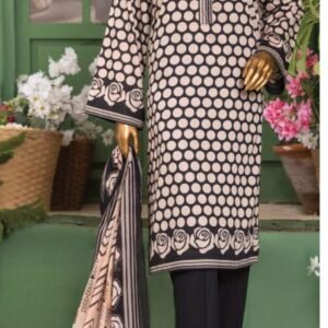 Black-and-white monochrome print suit