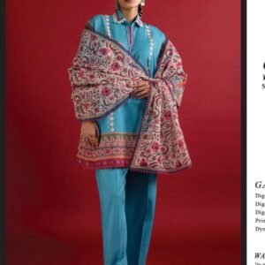 Turquoise blue suit