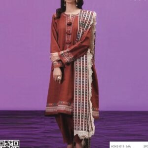 Rust-brown kameez