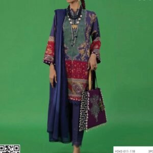 Teal multicolour printed kurta