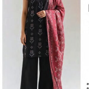 Black sleeveless kameez